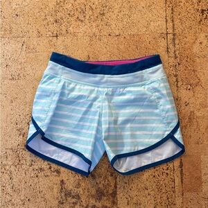 Ivivva by Lululemon Pink and White Athletica Shorts